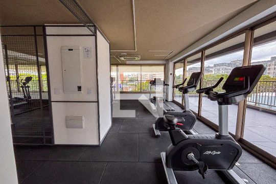 Área comum - Academia de kitnet/studio à venda com 1 quarto, 23m² em Pinheiros, São Paulo