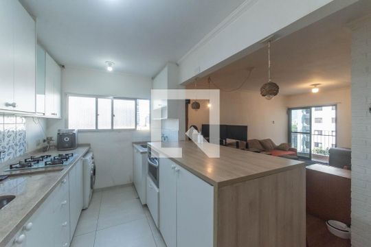 Cozinha - Lavanderia Integrada de apartamento à venda com 1 quarto, 41m² em Mirandópolis, São Paulo