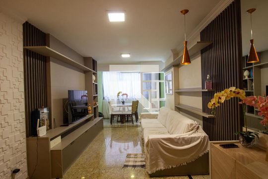 Sala de apartamento para alugar com 3 quartos, 110m² em Recreio dos Bandeirantes, Rio de Janeiro