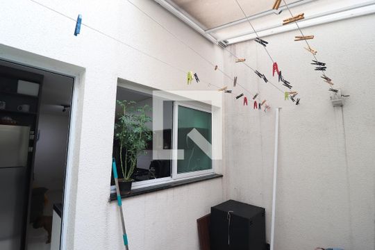 Área de Serviço de apartamento à venda com 2 quartos, 50m² em Vila Apiai, Santo André