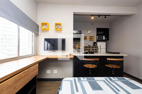 Studio de kitnet/studio para alugar com 1 quarto, 30m² em Bela Vista, São Paulo