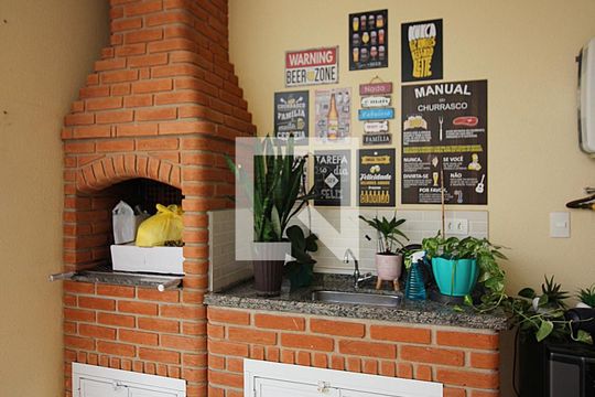 Quintal e Espaço Gourmet de casa à venda com 3 quartos, 216m² em Cidade Miramar, São Bernardo do Campo
