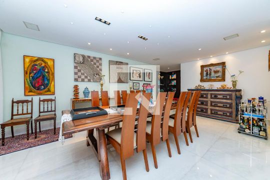 Sala 1 de apartamento à venda com 4 quartos, 486m² em Vila da Serra, Nova Lima