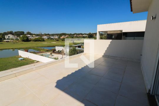 Sacada da suíte 1 de casa de condomínio para alugar com 5 quartos, 345m² em Belém Novo, Porto Alegre