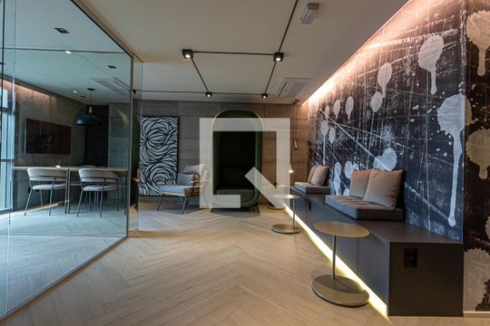 Área comum - coworking de apartamento à venda com 2 quartos, 73m² em Itaim Bibi, São Paulo