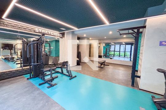 Área comum - Academia de apartamento para alugar com 1 quarto, 27m² em Pinheiros, São Paulo