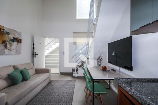Sala/Cozinha de apartamento à venda com 1 quarto, 34m² em Ipiranga, São Paulo