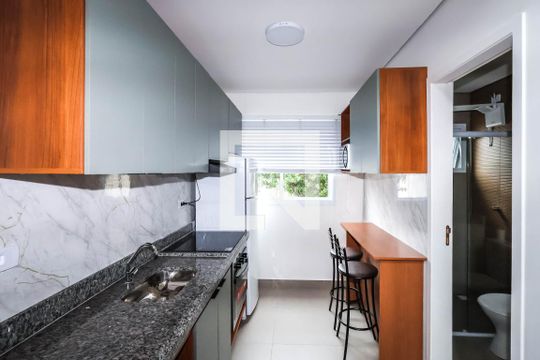 Sala/Cozinha de apartamento à venda com 1 quarto, 34m² em Ipiranga, São Paulo