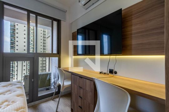 Studio de kitnet/studio para alugar com 1 quarto, 25m² em Brooklin, São Paulo