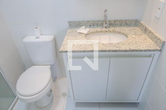 Banheiro da Suíte de apartamento à venda com 1 quarto, 24m² em Pompeia, São Paulo