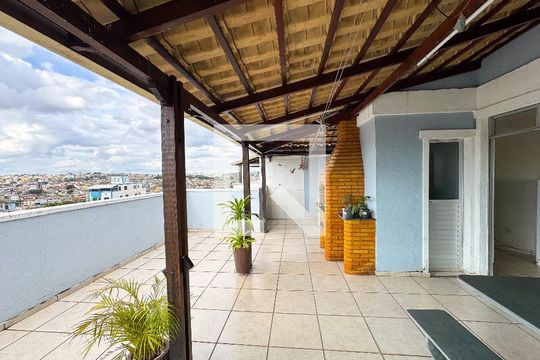 Terraço de apartamento à venda com 3 quartos, 176m² em Eldorado, Contagem