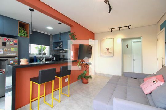 Sala de apartamento para alugar com 2 quartos, 110m² em Sagrada Família, Belo Horizonte