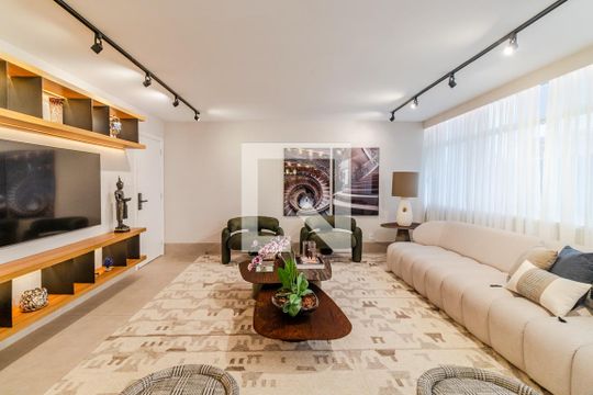 Sala de apartamento à venda com 3 quartos, 158m² em Cerqueira César, São Paulo