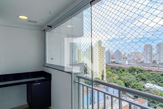 Varanda da Sala de apartamento à venda com 1 quarto, 40m² em Brás, São Paulo