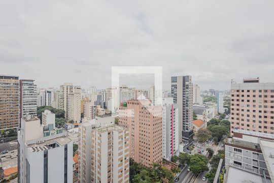 Vista da Varanda de apartamento para alugar com 1 quarto, 35m² em Jardim Paulista, São Paulo