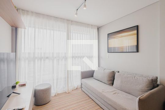 Sala de apartamento para alugar com 1 quarto, 35m² em Jardim Paulista, São Paulo