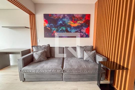 Sala de apartamento para alugar com 1 quarto, 38m² em Pinheiros, São Paulo