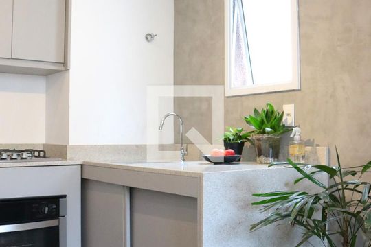 Área de serviço de apartamento à venda com 1 quarto, 34m² em Jardim Taquaral, São Paulo