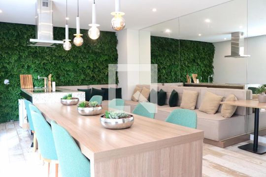 Área comum - Espaço Gourmet de apartamento à venda com 1 quarto, 34m² em Jardim Taquaral, São Paulo