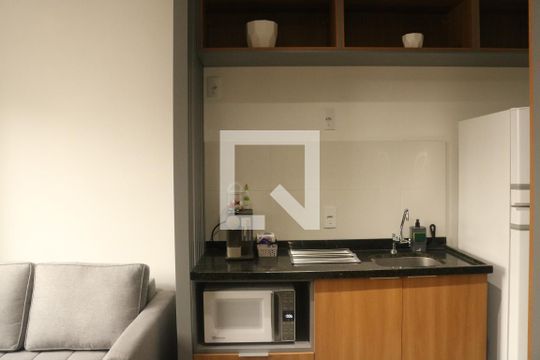 Sala e Cozinha Integrada de apartamento para alugar com 1 quarto, 30m² em Pompeia, São Paulo