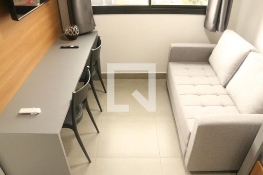 Sala e Cozinha Integrada de apartamento para alugar com 1 quarto, 30m² em Pompeia, São Paulo