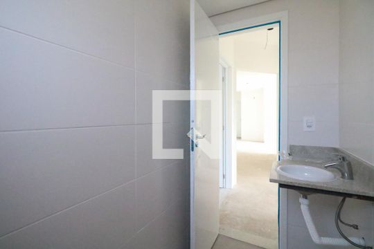 Banheiro Social de apartamento à venda com 3 quartos, 86m² em Barcelona, São Caetano do Sul