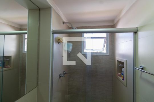Banheiro da Suíte de apartamento à venda com 2 quartos, 90m² em Fazenda Santa Cândida, Campinas