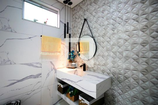 Banheiro da Suíte de casa à venda com 6 quartos, 360m² em Santa Amelia, Belo Horizonte