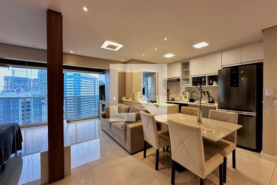 Sala de apartamento à venda com 1 quarto, 48m² em Vila Gertrudes, São Paulo
