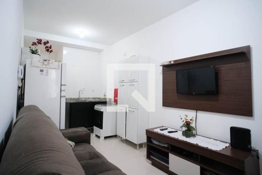 Sala/Cozinha de apartamento à venda com 2 quartos, 35m² em Vila Guilhermina, São Paulo