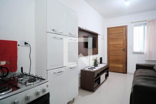 Sala/Cozinha de apartamento à venda com 2 quartos, 35m² em Vila Guilhermina, São Paulo
