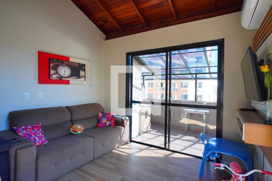 Sala - Cobertura de apartamento à venda com 3 quartos, 125m² em Cristo Redentor, Porto Alegre
