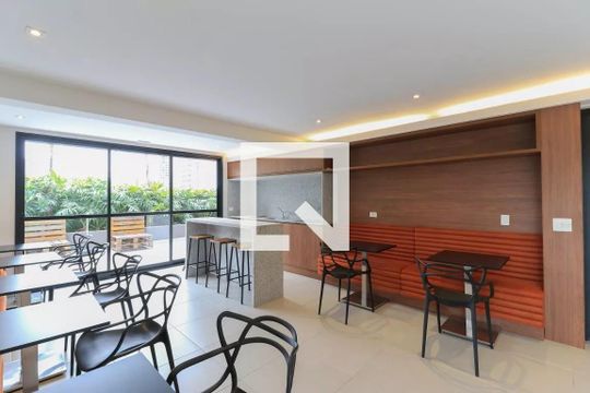 Área comum - Salão de festas de kitnet/studio para alugar com 1 quarto, 29m² em Campo Belo, São Paulo