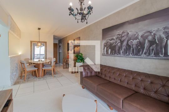 Sala de apartamento para alugar com 2 quartos, 74m² em Vila Nossa Senhora das Vitorias, Mauá