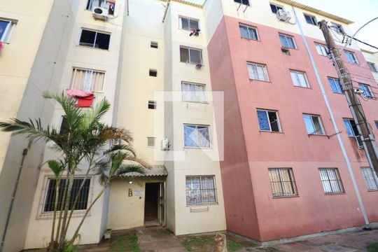 Fachada do bloco de apartamento para alugar com 2 quartos, 47m² em Mato Grande, Canoas