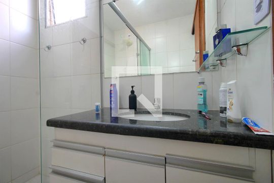 Banheiro da Suíte de apartamento à venda com 3 quartos, 93m² em Dona Clara, Belo Horizonte