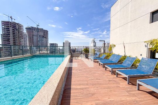 Área comum - Piscina de kitnet/studio à venda com 1 quarto, 33m² em Cerqueira César, São Paulo