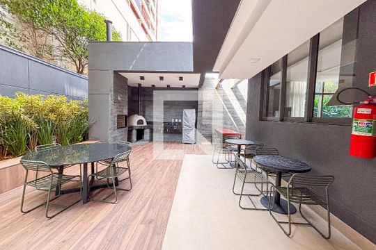 Área comum - Churrasqueira de kitnet/studio à venda com 1 quarto, 33m² em Cerqueira César, São Paulo