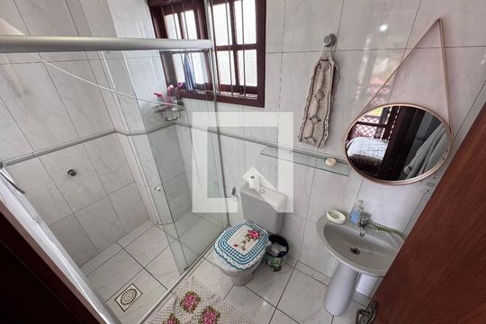 Banheiro da Suíte de casa à venda com 3 quartos, 200m² em Campestre, São Leopoldo