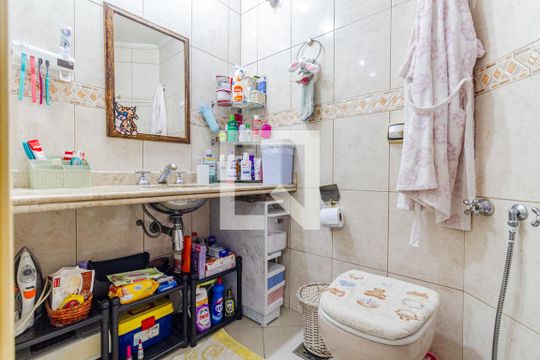 Banheiro da Suíte de apartamento à venda com 3 quartos, 124m² em Pinheiros, São Paulo
