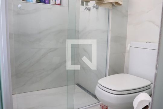 Banheiro de kitnet/studio à venda com 1 quarto, 55m² em Vila Olímpia, São Paulo
