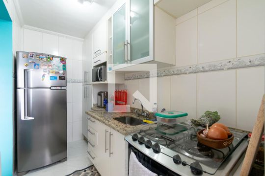 Cozinha de apartamento à venda com 1 quarto, 36m² em Jardim Oriental, São Paulo