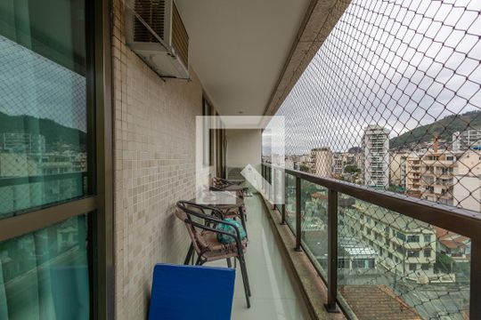 Sala Varanda de apartamento à venda com 3 quartos, 100m² em Tijuca, Rio de Janeiro