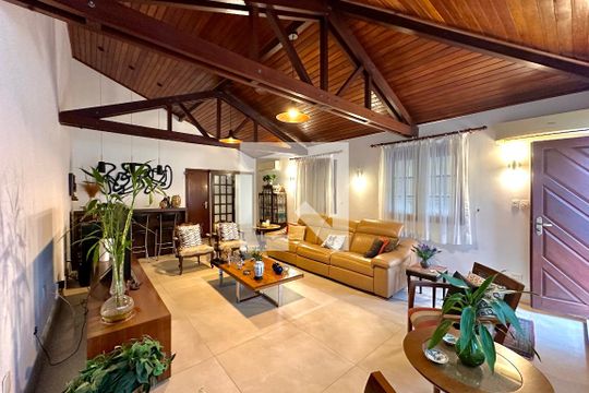 Sala de casa de condomínio à venda com 5 quartos, 297m² em Botafogo, Rio de Janeiro