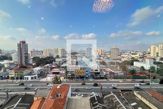 Vista da Sala de apartamento à venda com 3 quartos, 107m² em Vila Assunção, Santo André