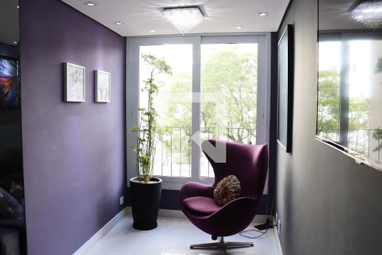 Sala de apartamento para alugar com 2 quartos, 80m² em Indianópolis, São Paulo