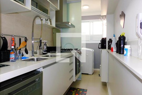 Cozinha de apartamento para alugar com 3 quartos, 70m² em Nova Paulínia, Paulínia