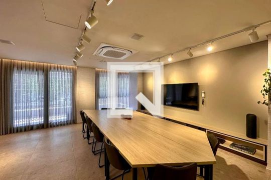 Área comum de kitnet/studio para alugar com 0 quarto, 23m² em Brooklin Paulista, São Paulo