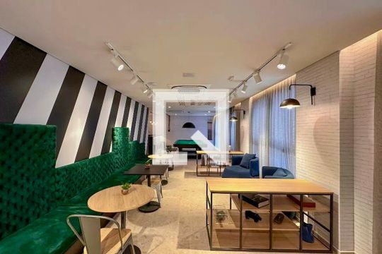 Área comum de kitnet/studio para alugar com 0 quarto, 23m² em Brooklin Paulista, São Paulo