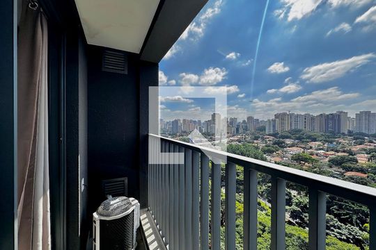 Sacada de kitnet/studio para alugar com 0 quarto, 23m² em Brooklin Paulista, São Paulo
